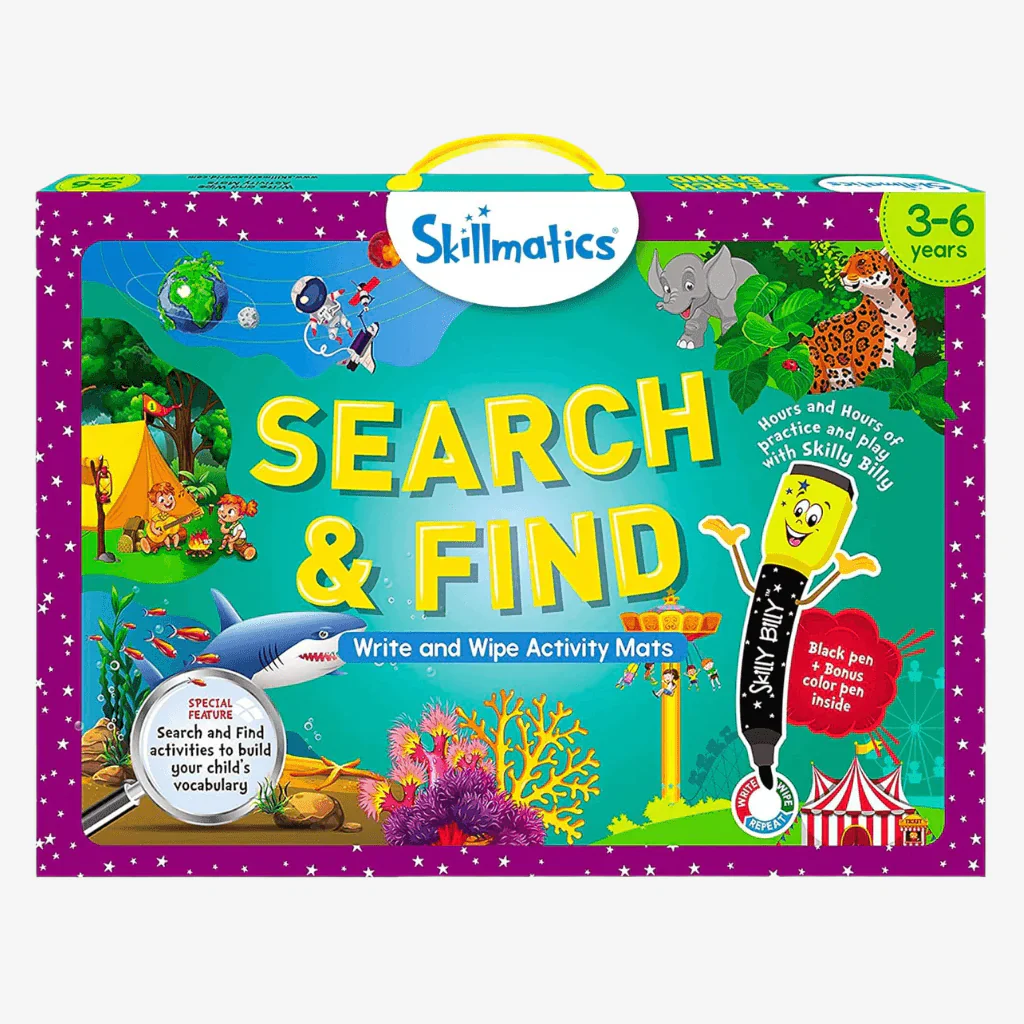 Skillmatics | Search and Find Write and Wipe Activity Mats