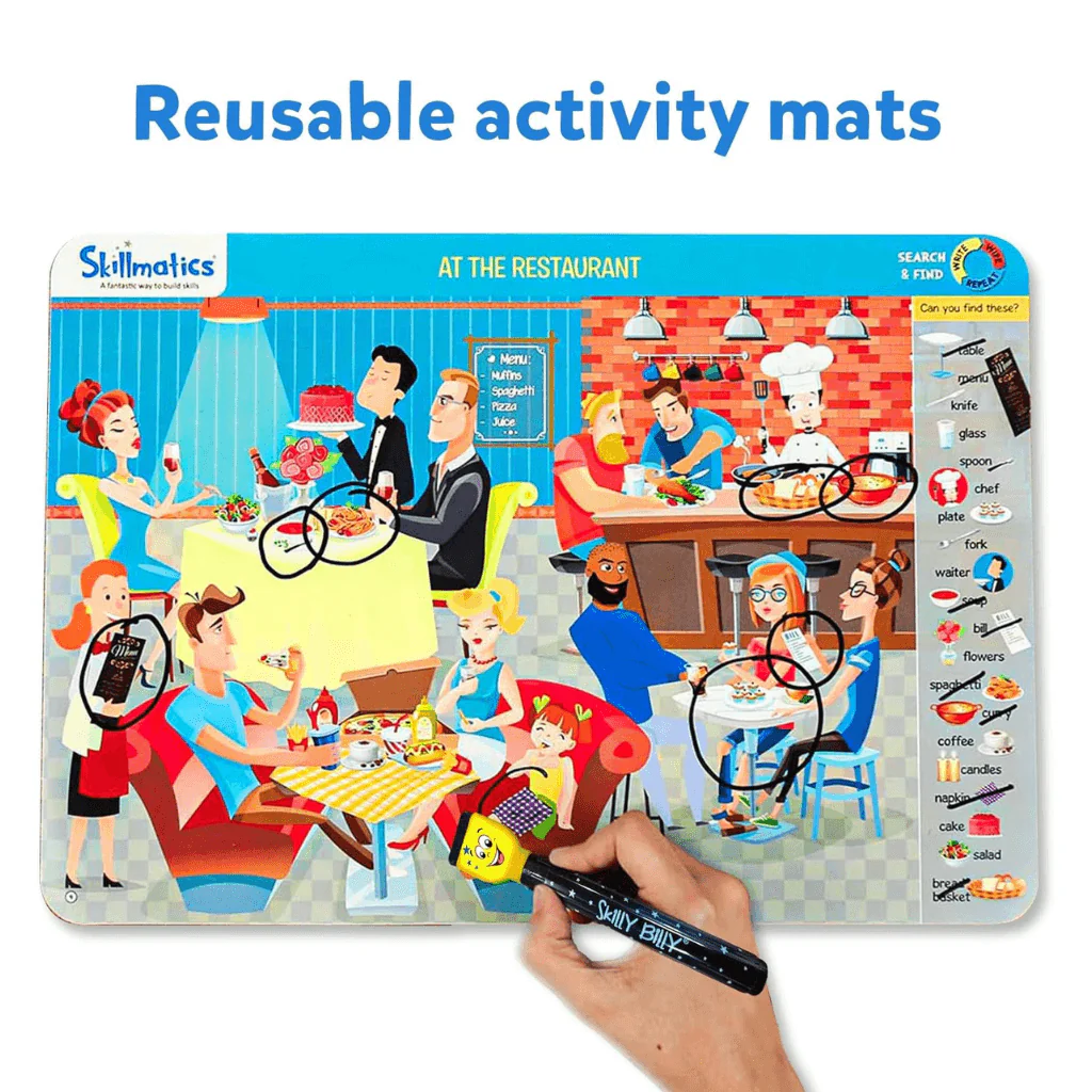 Skillmatics | Search and Find Write and Wipe Activity Mats - Image 4