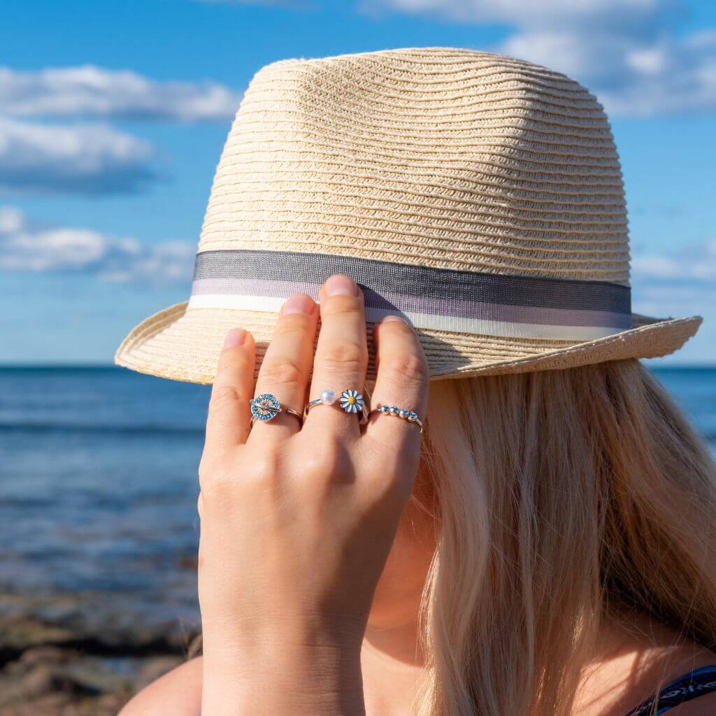 Soothing Bundle - 925 Silver Adjustable Worry Rings - Image 2
