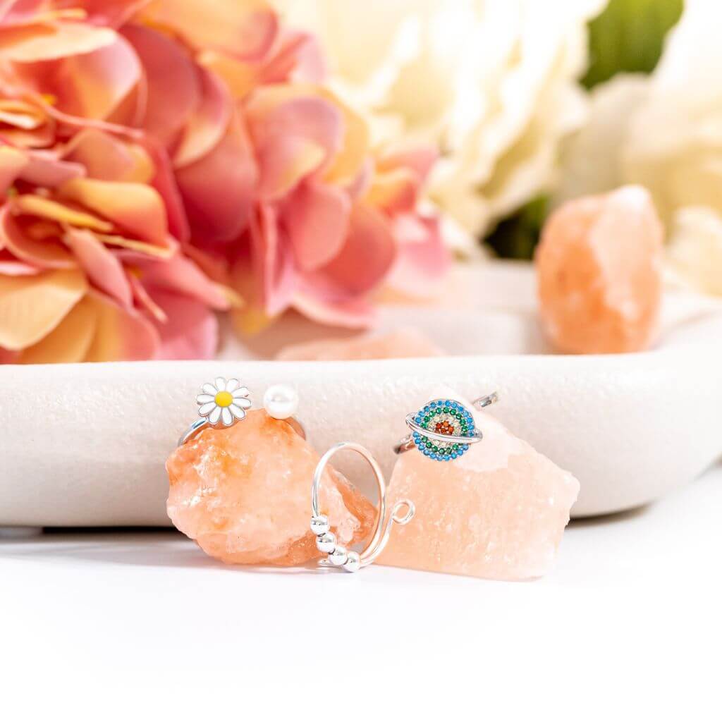 Soothing Bundle - 925 Silver Adjustable Worry Rings - Image 5