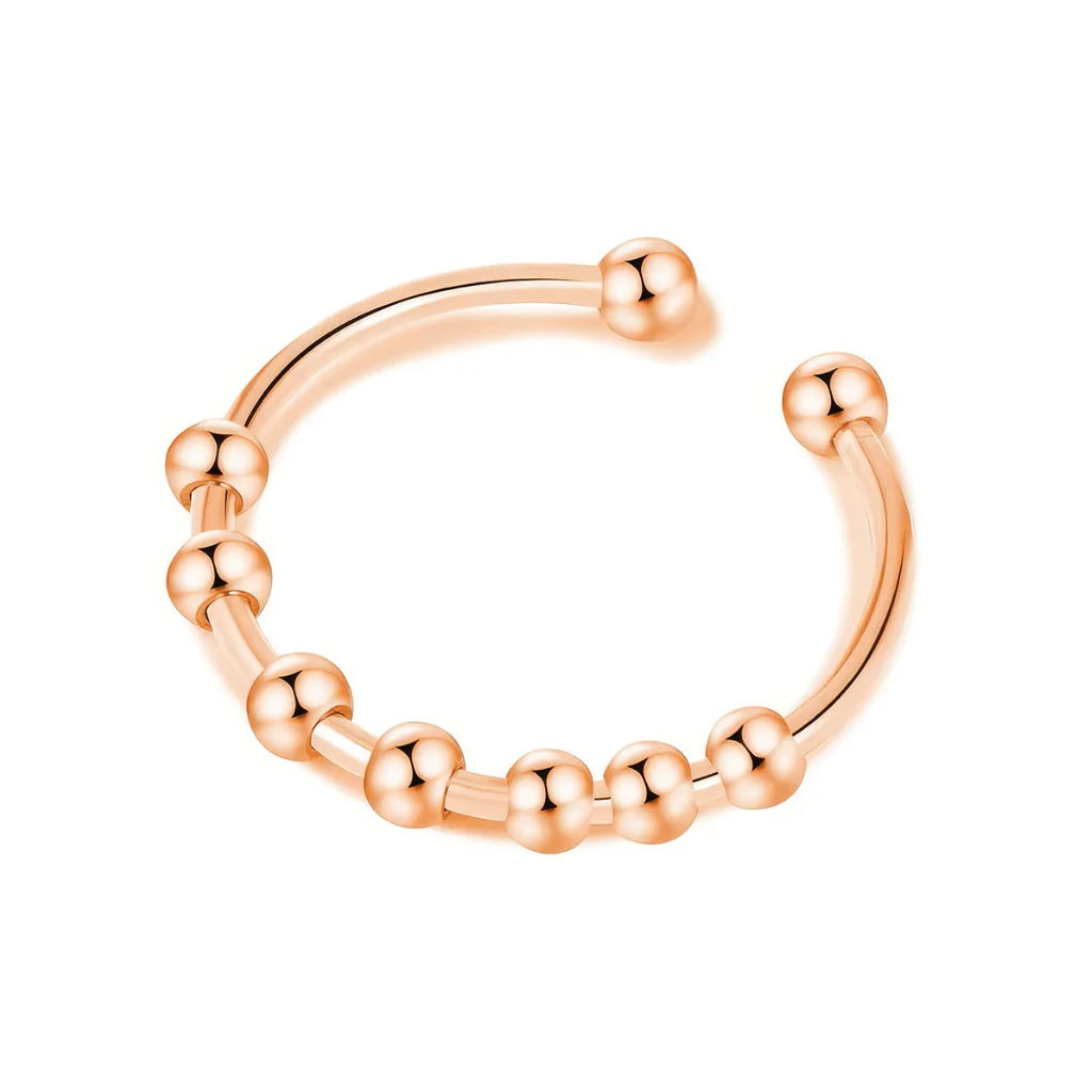 Adjustable Rings with Beads - Stainless Steel - Image 10