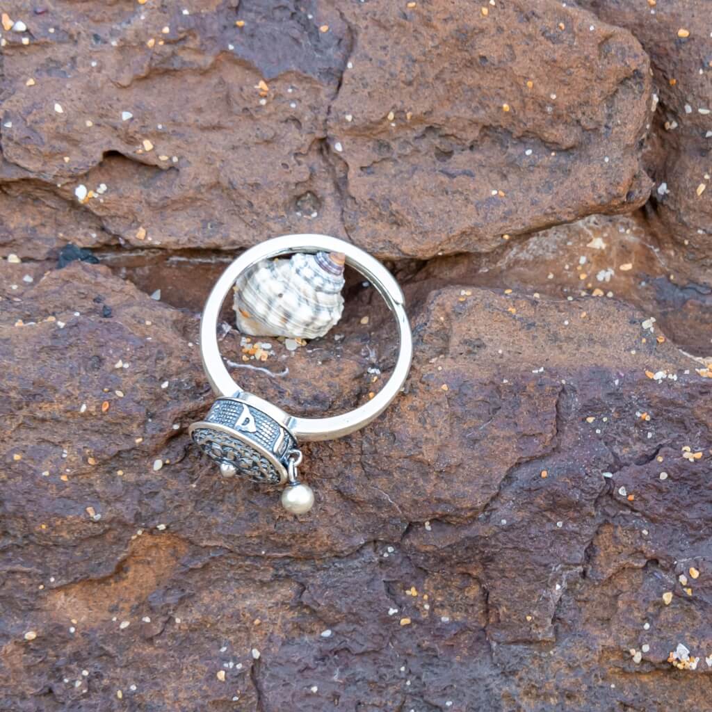 Sterling Silver Tibetan Fidget Ring Adjustable - Image 5