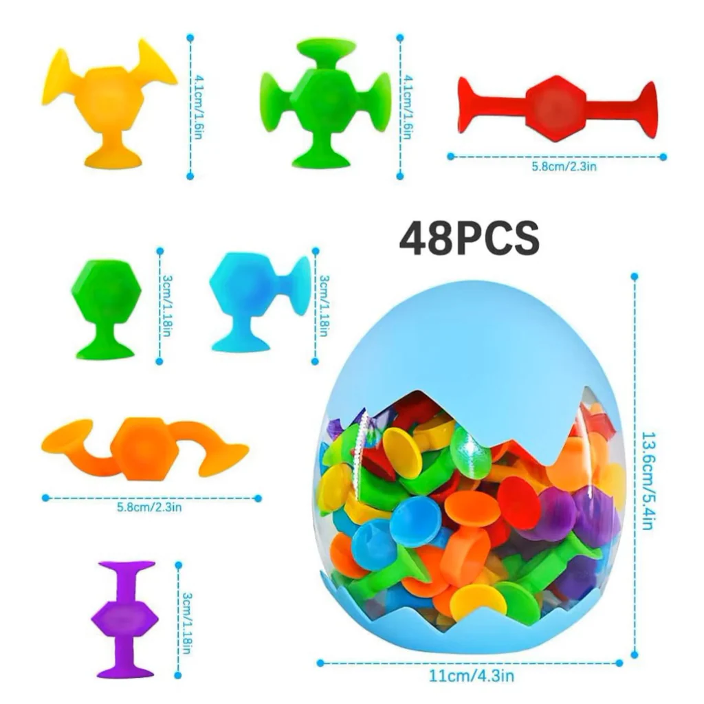 Suction Construction Toys - 48 Pcs Set - Image 3