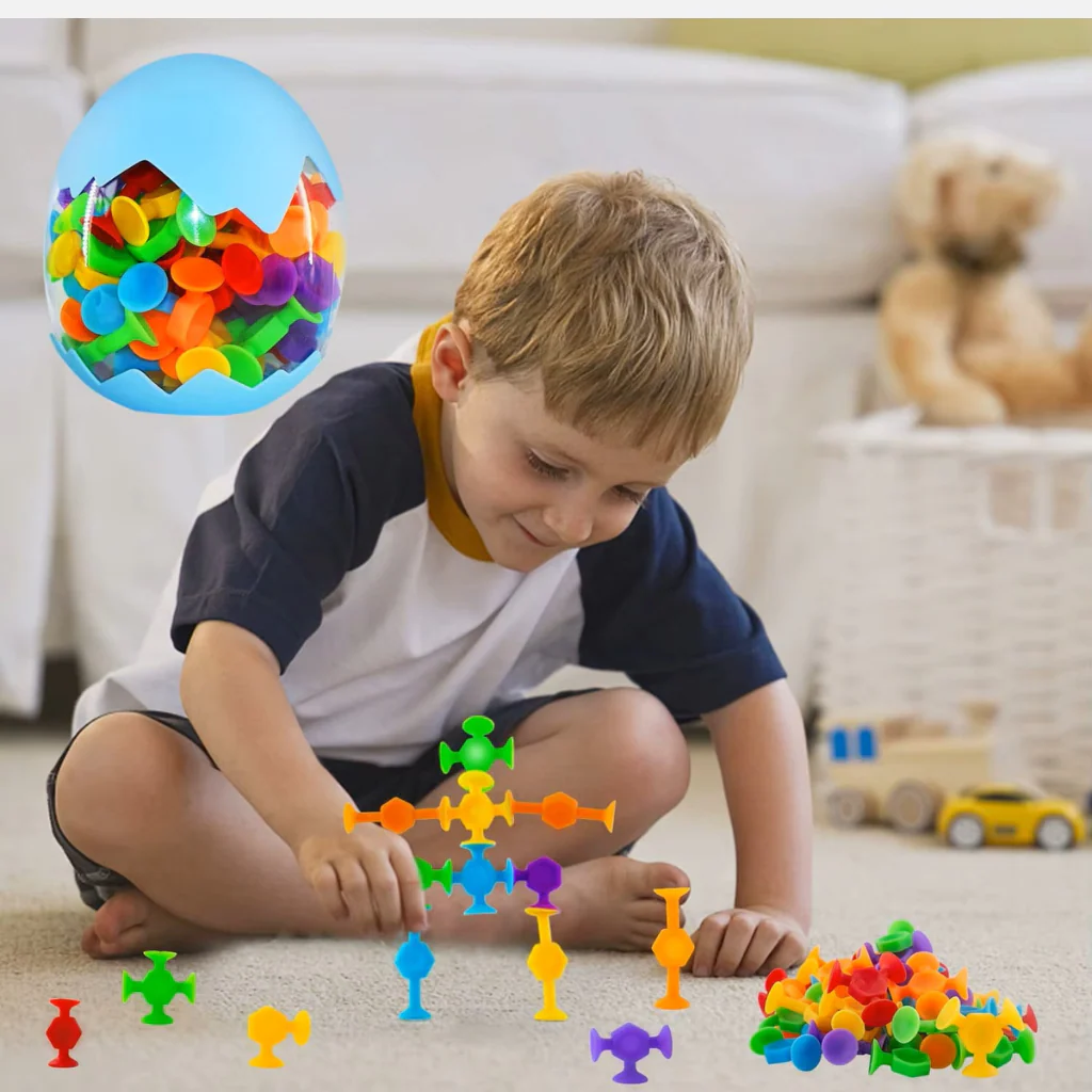 Suction Construction Toys - 48 Pcs Set - Image 7