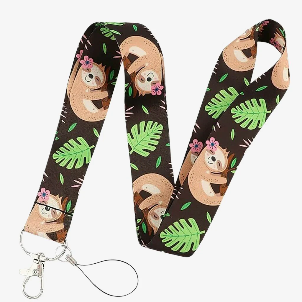 Teacher Lanyard – Girl Sloth