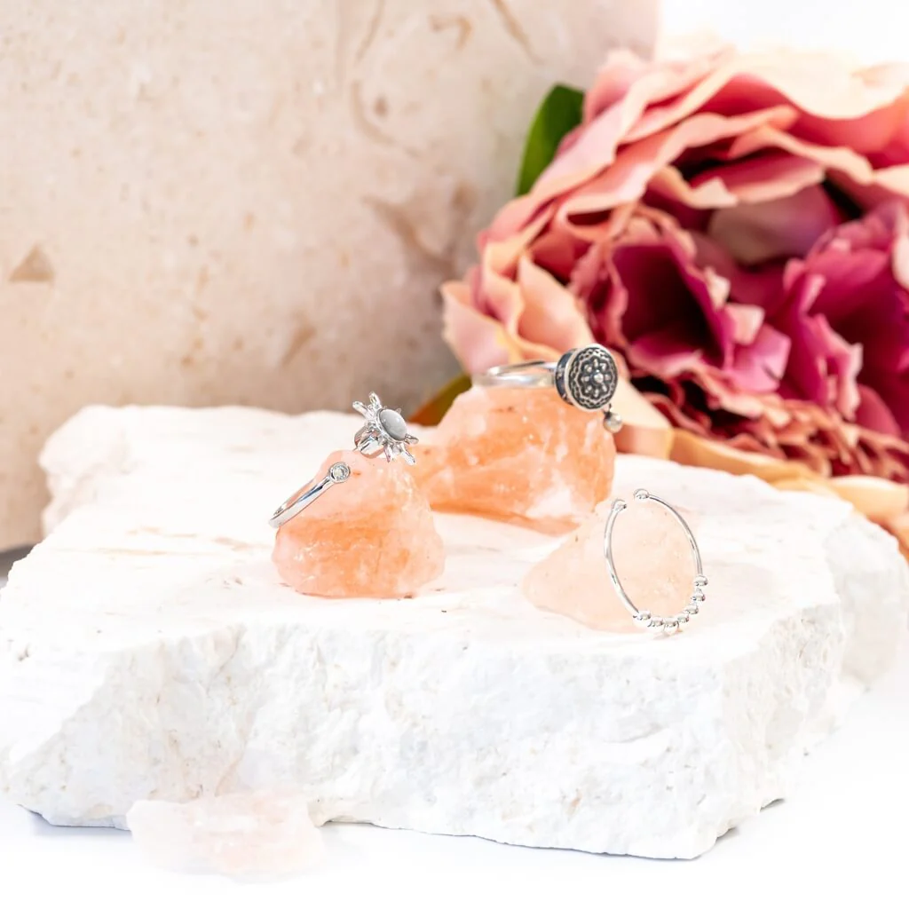 Tranquil Trio - 925 Silver Adjustable Fidget Rings - Image 5