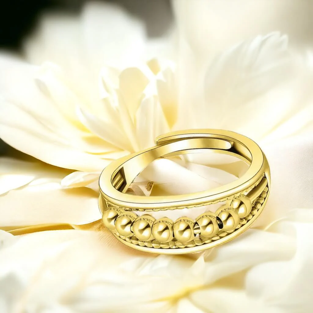 Triple Band 925 Silver Ring for Fidgeting Adjustable - Image 3