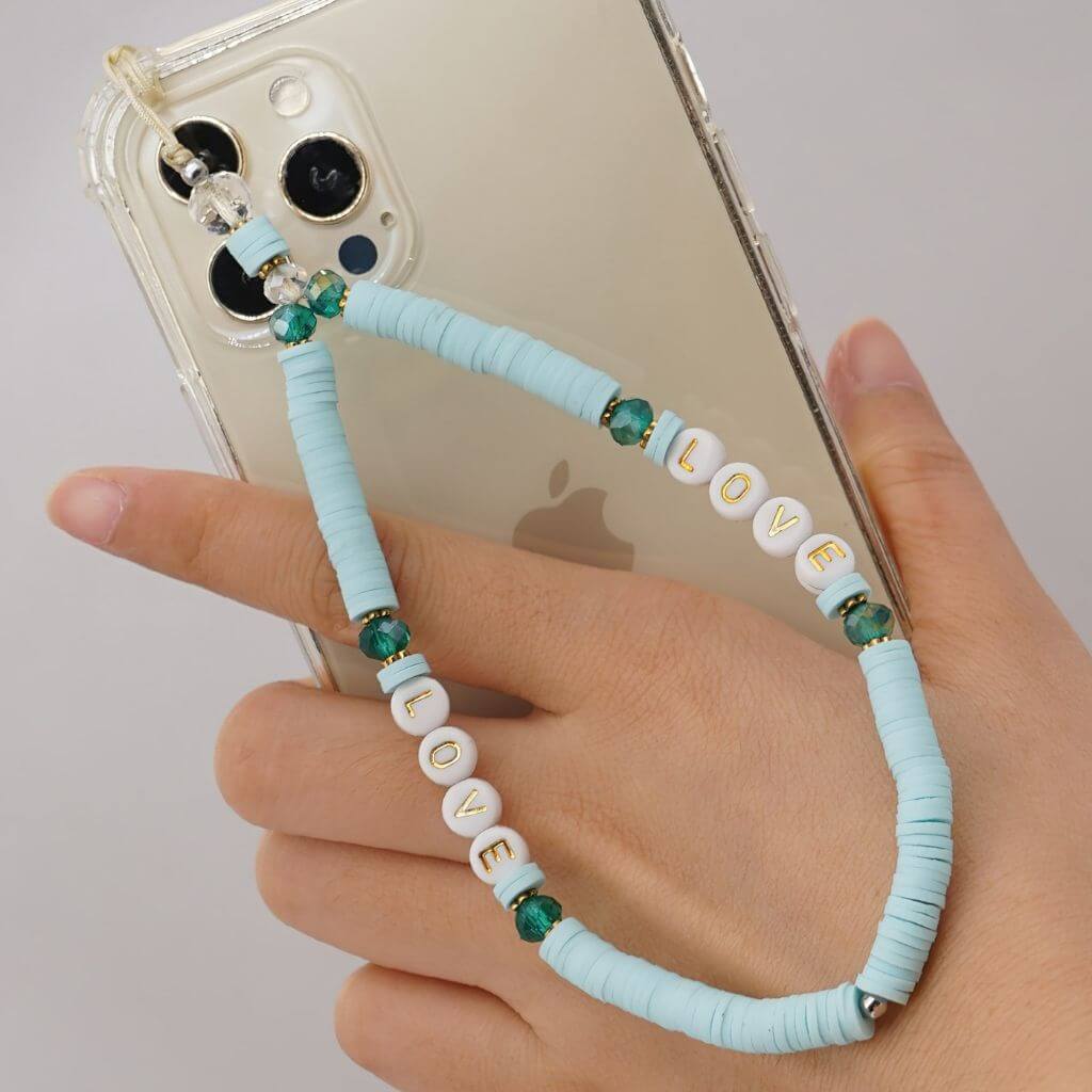Turquoise Love Wrist Lanyard