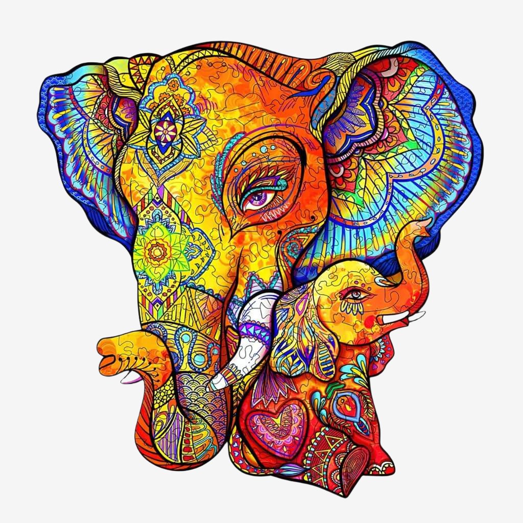 Wooden Elephant Puzzle - 240 Pcs
