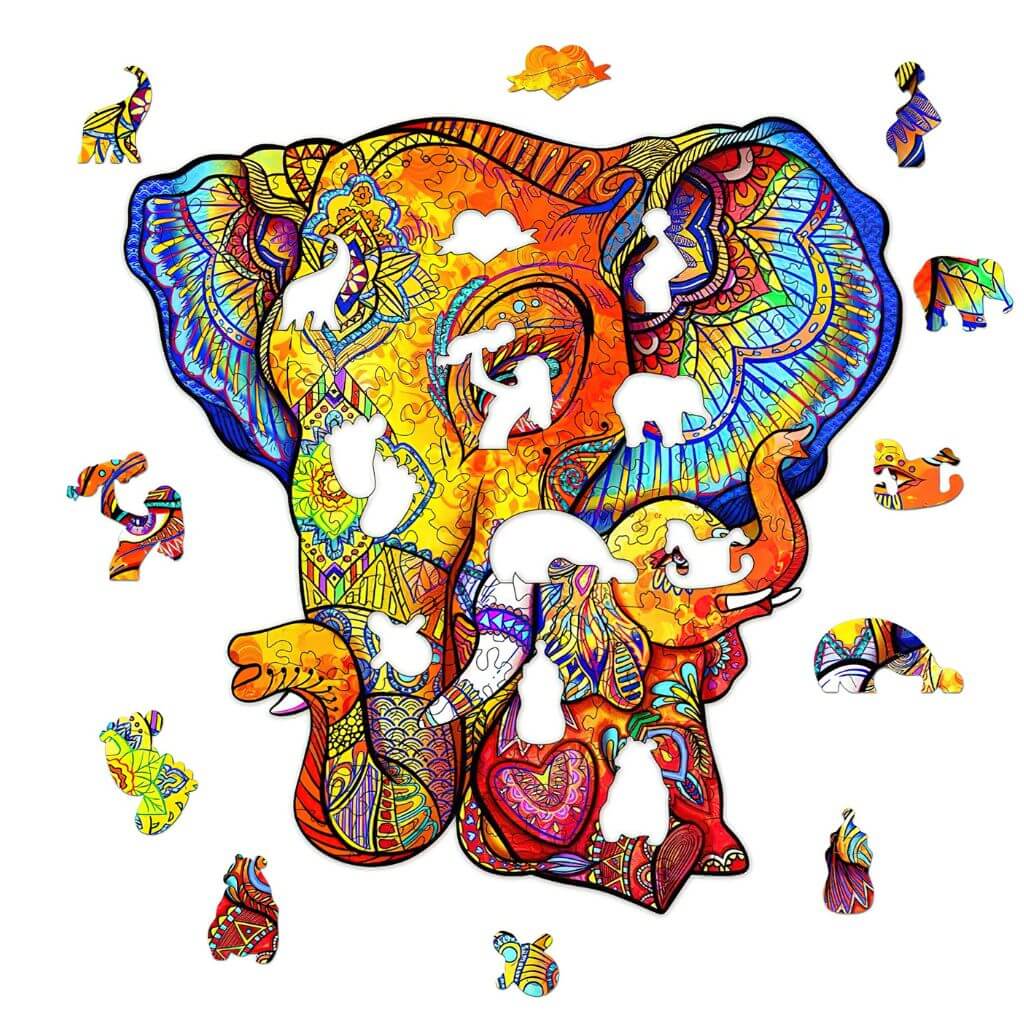 Wooden Elephant Puzzle - 240 Pcs - Image 2