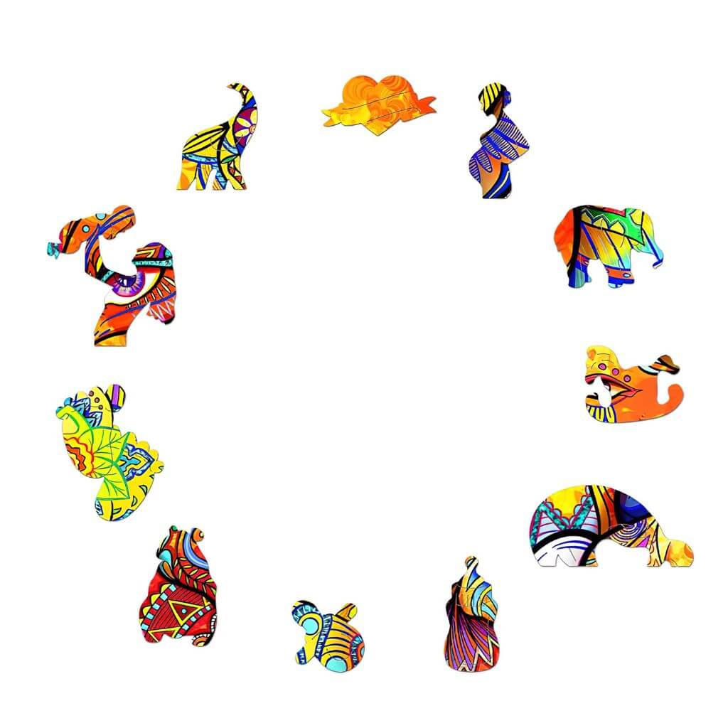 Wooden Elephant Puzzle - 240 Pcs - Image 4