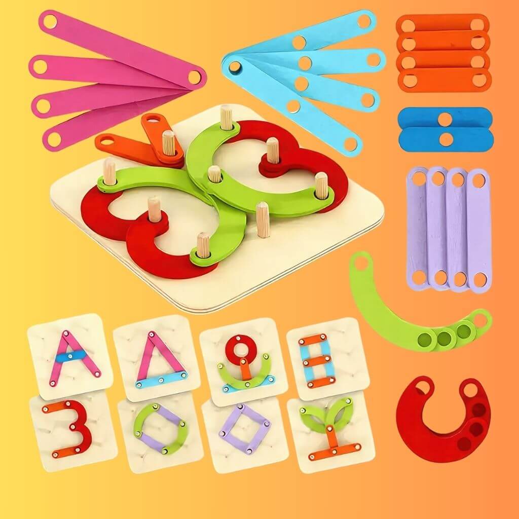 Wooden Letter Number Construction Activity Set - Image 3