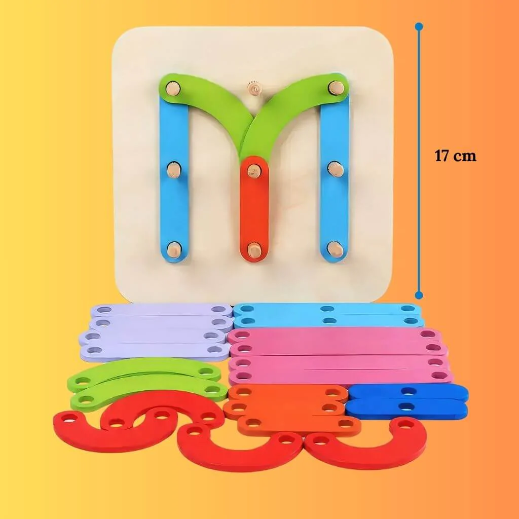 Wooden Letter Number Construction Activity Set - Image 6