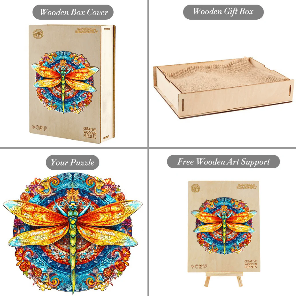 Wooden Puzzle – Dragonfly 300 Pcs - Image 3