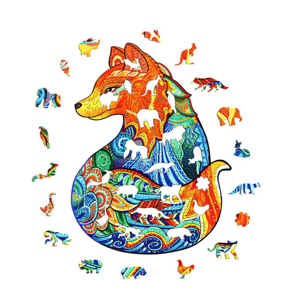 Wooden Jigsaw Puzzle - Fox 263 pcs - Image 3