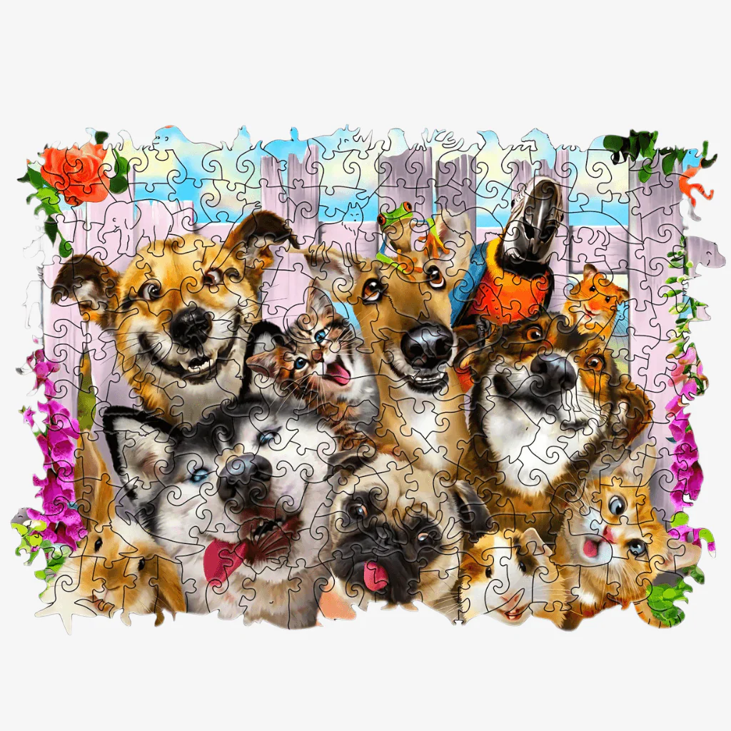 Wooden Puzzle - Furry Friends 300 Pcs