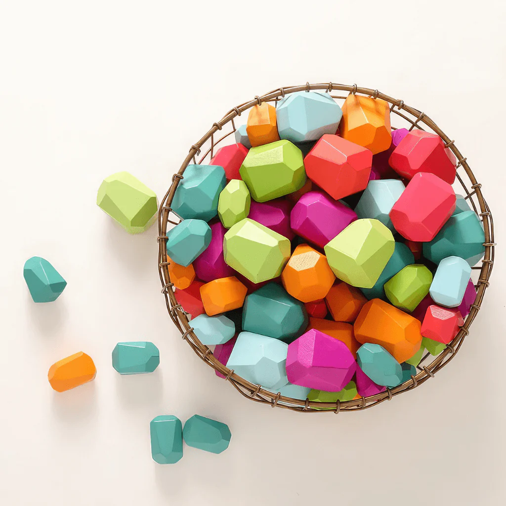 Wooden Stacking Stones 18 pcs - Image 5