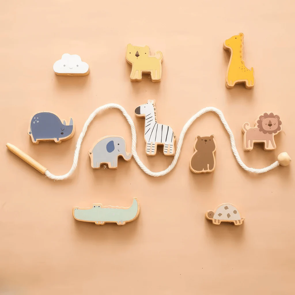 Wooden Threading Beads - Zoo - Image 2