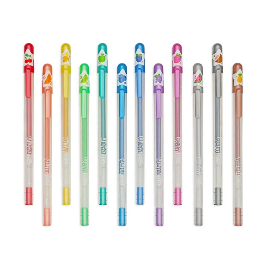 Yummy Yummy Scented Glitter Gel Pens 12 pack - Ooly - Image 4